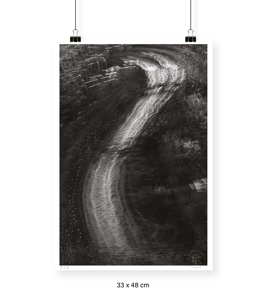 Río Mapocho, Santiago, Chile - 33 x 48 cm