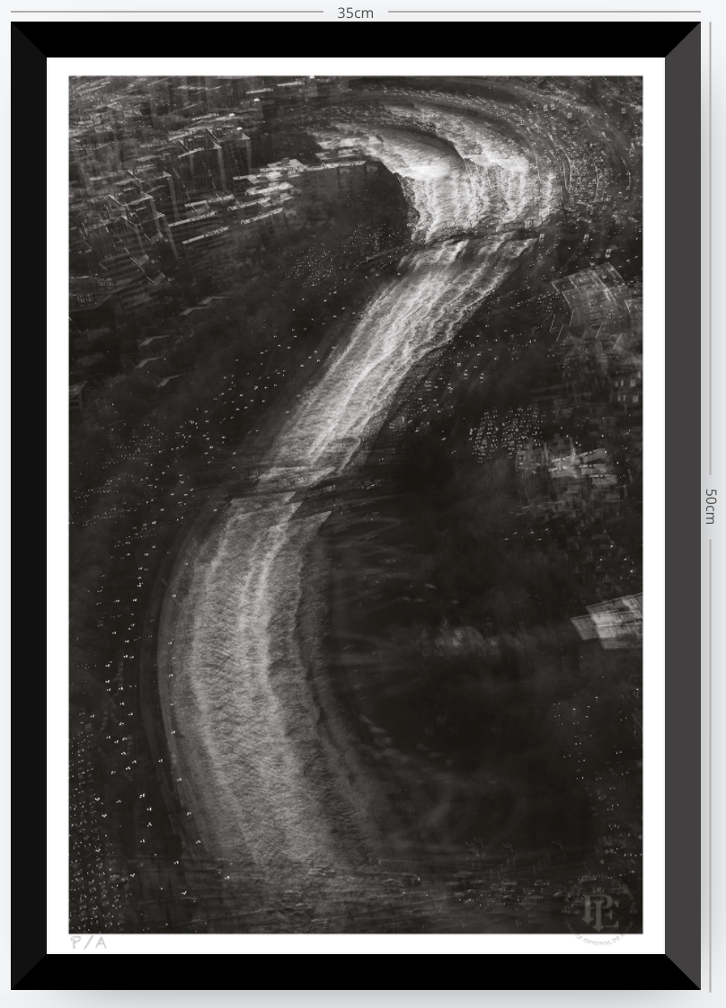 Río Mapocho, Santiago, Chile - 33 x 48 cm