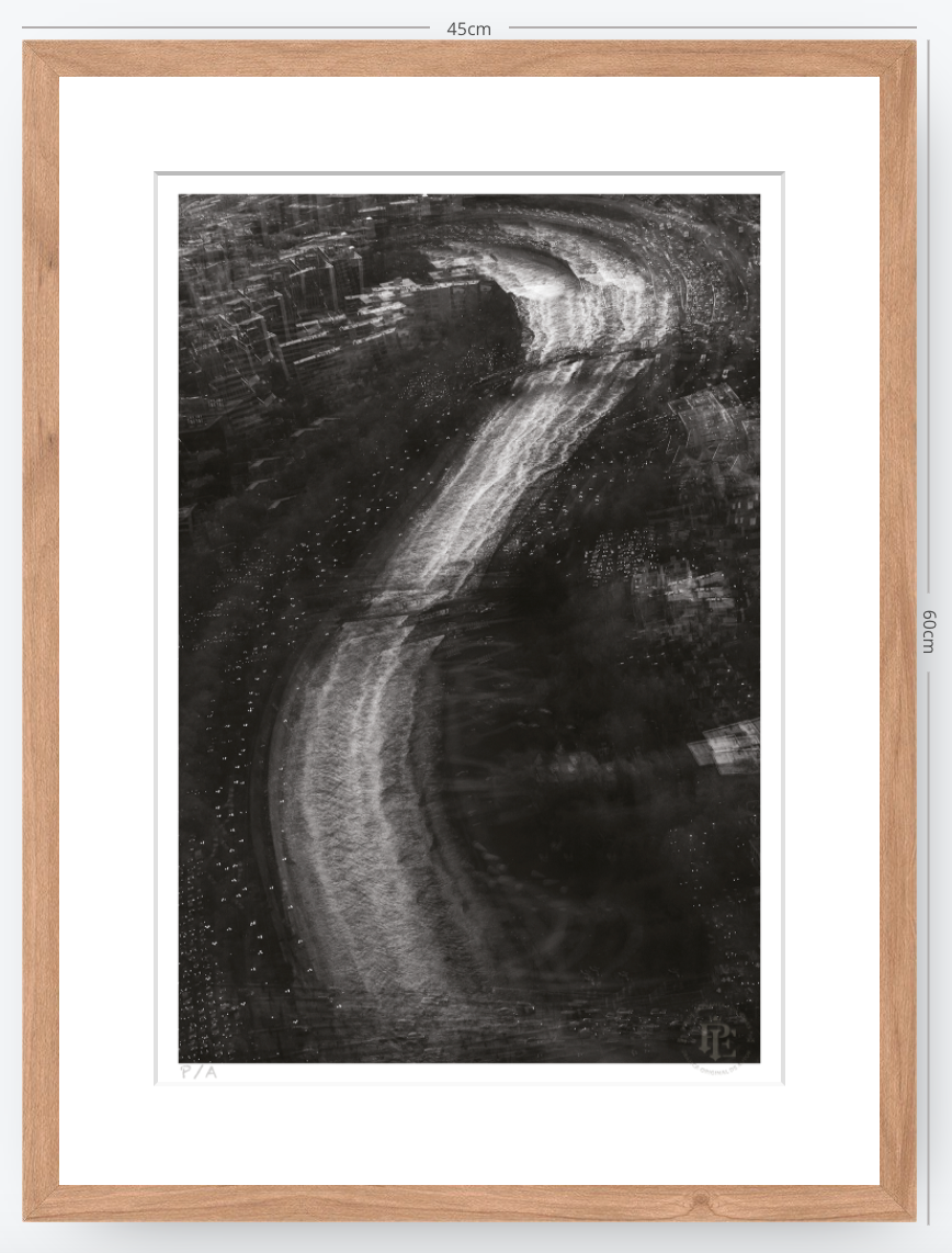 Río Mapocho, Santiago, Chile - 33 x 48 cm