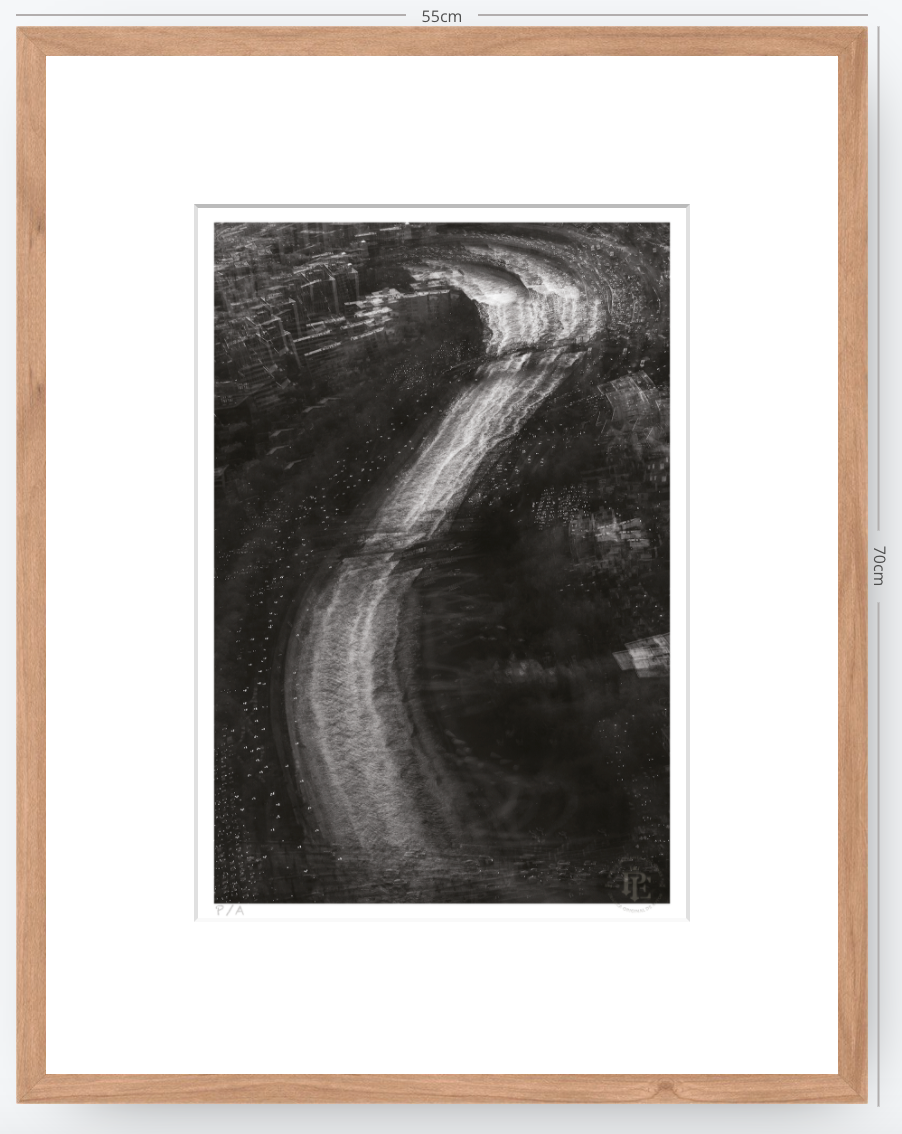Río Mapocho, Santiago, Chile - 33 x 48 cm