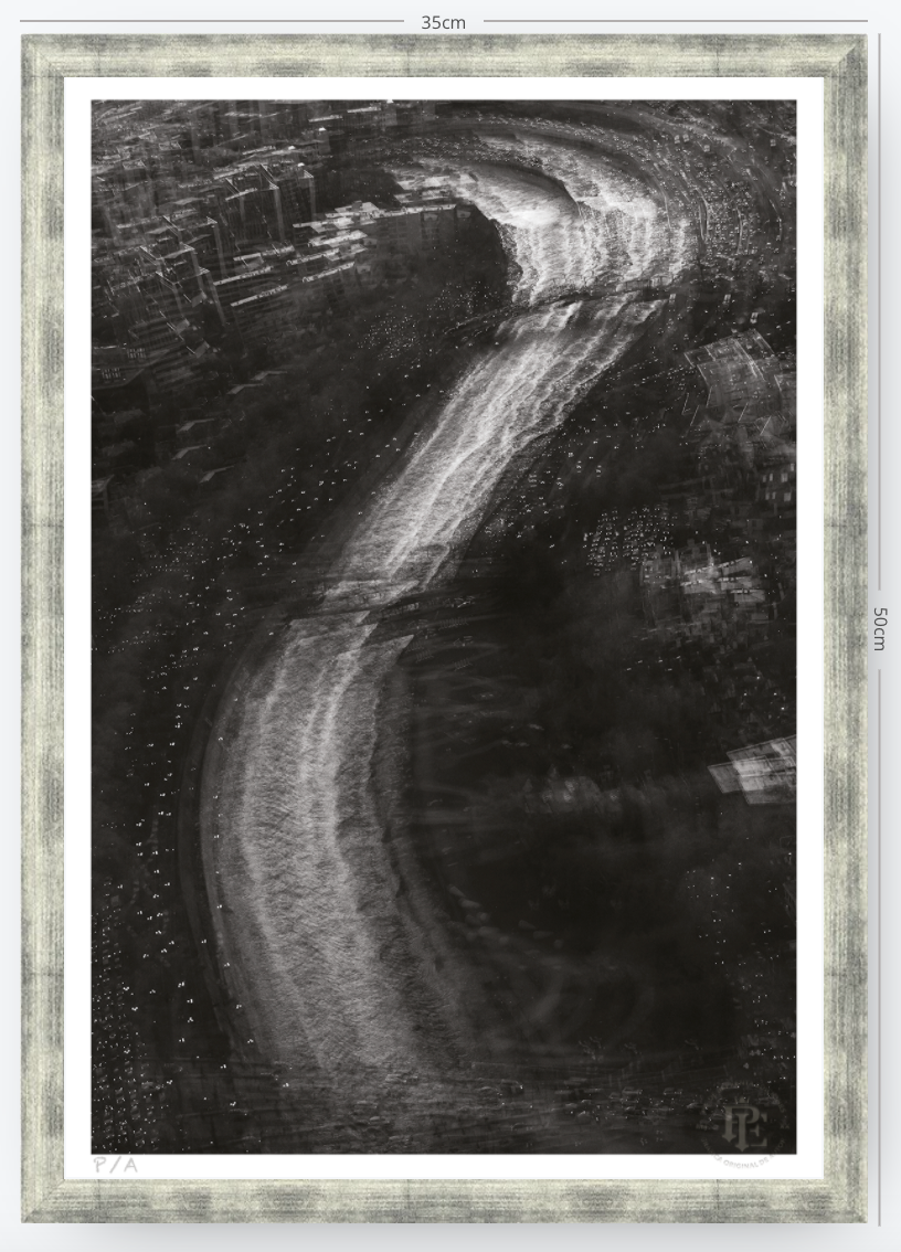 Río Mapocho, Santiago, Chile - 33 x 48 cm