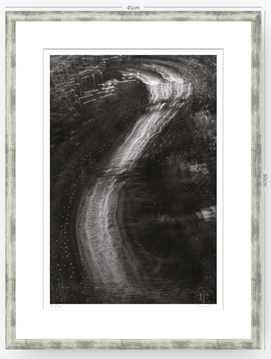 Río Mapocho, Santiago, Chile - 33 x 48 cm