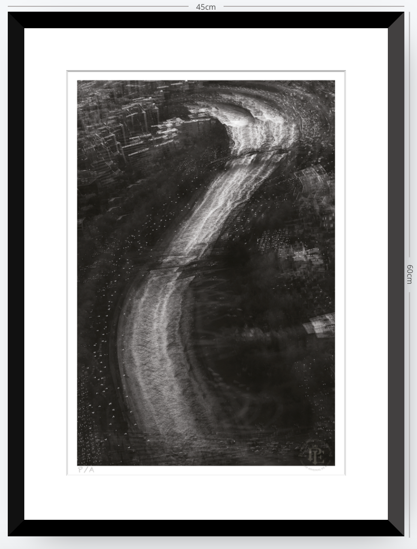 Río Mapocho, Santiago, Chile - 33 x 48 cm