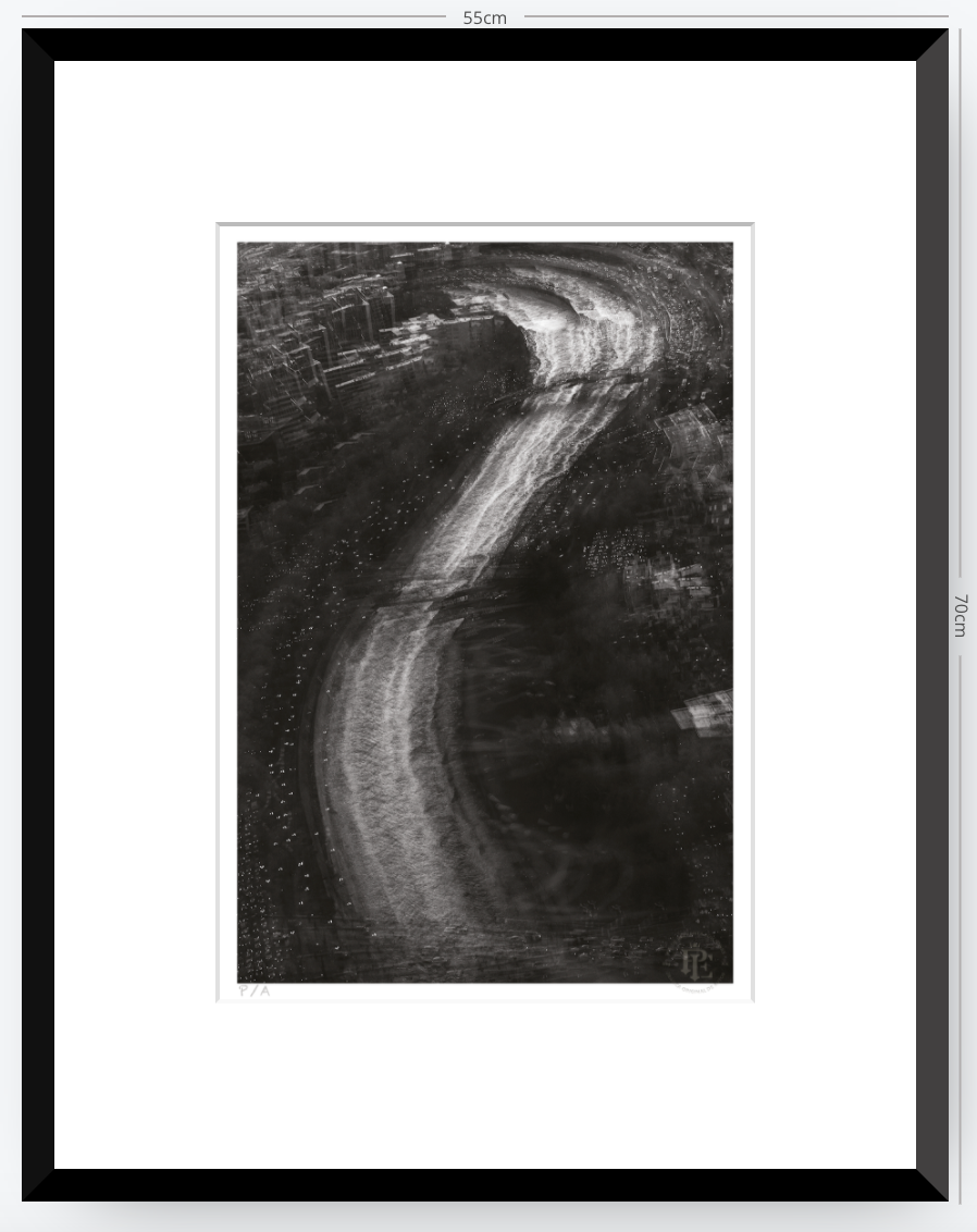 Río Mapocho, Santiago, Chile - 33 x 48 cm