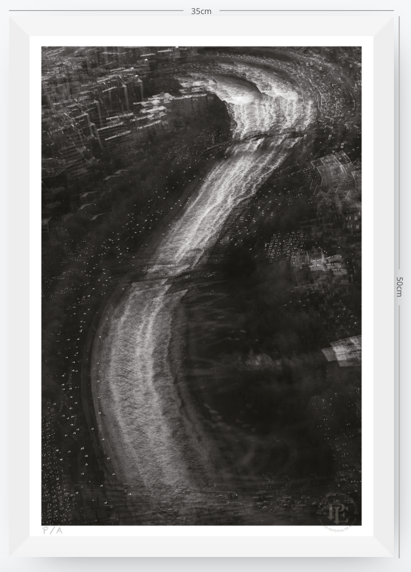 Río Mapocho, Santiago, Chile - 33 x 48 cm