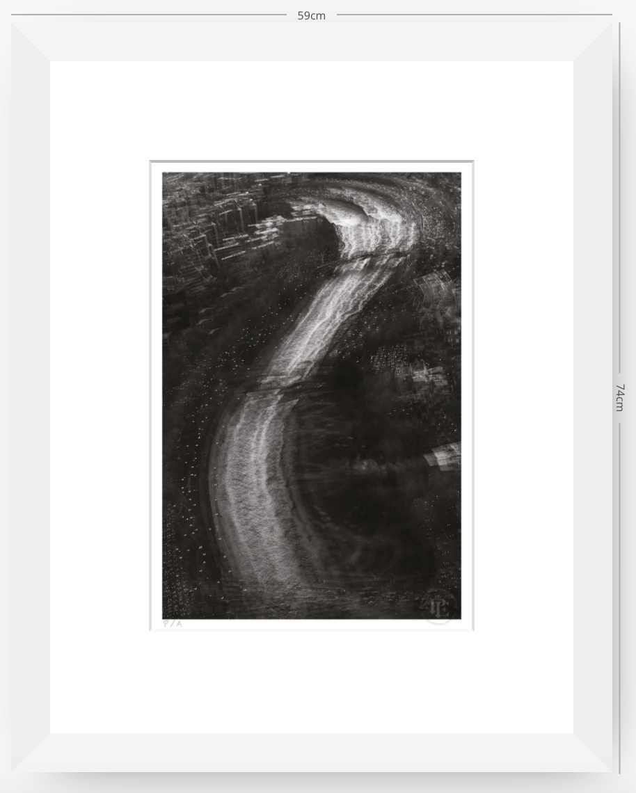 Río Mapocho, Santiago, Chile - 33 x 48 cm