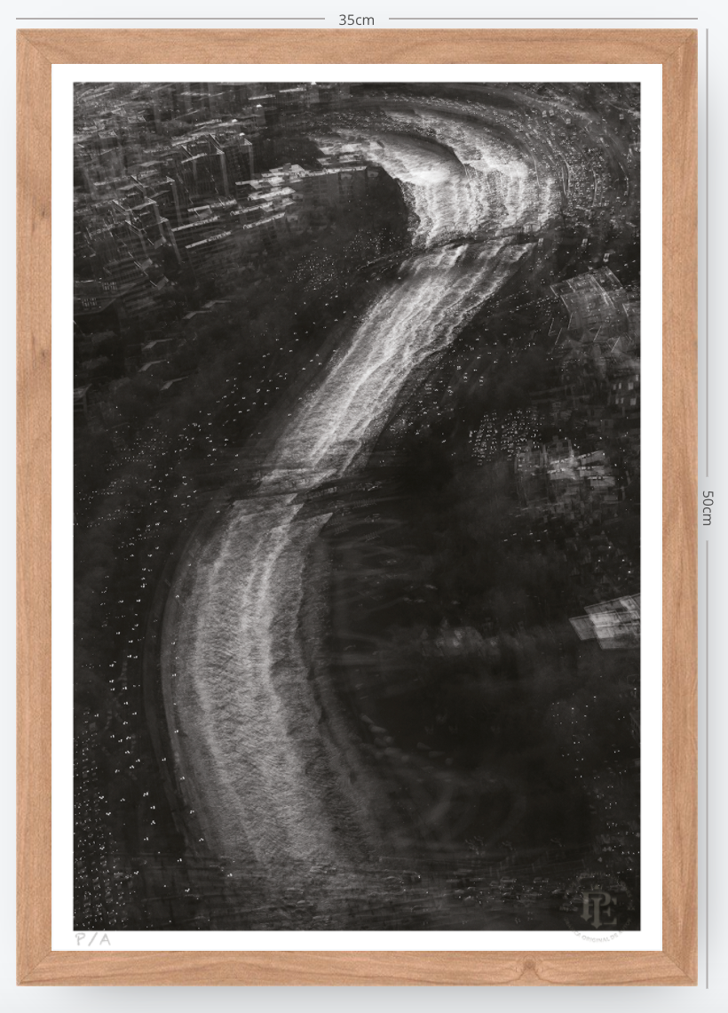 Río Mapocho, Santiago, Chile - 33 x 48 cm