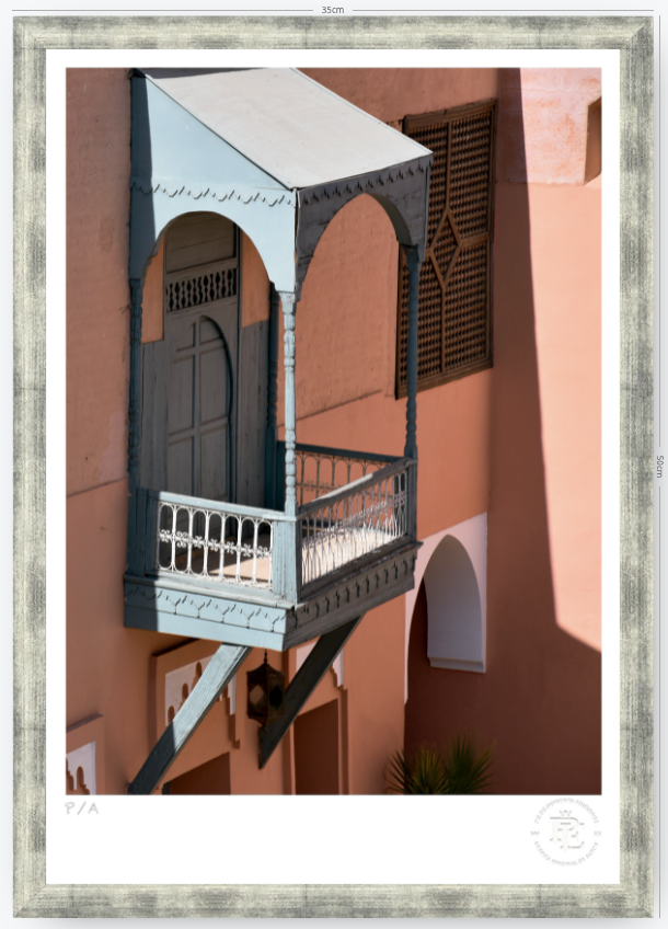 Balcón Marroquí - 33 x 48 cm