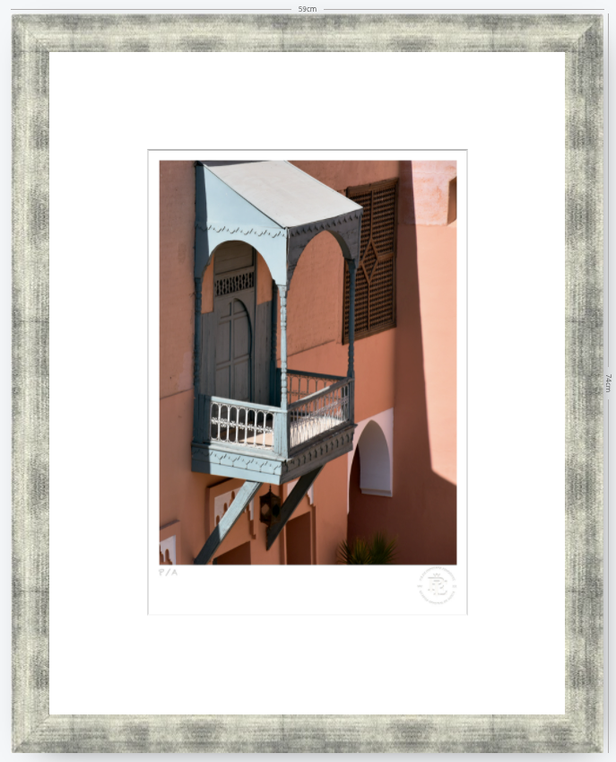 Balcón Marroquí - 33 x 48 cm