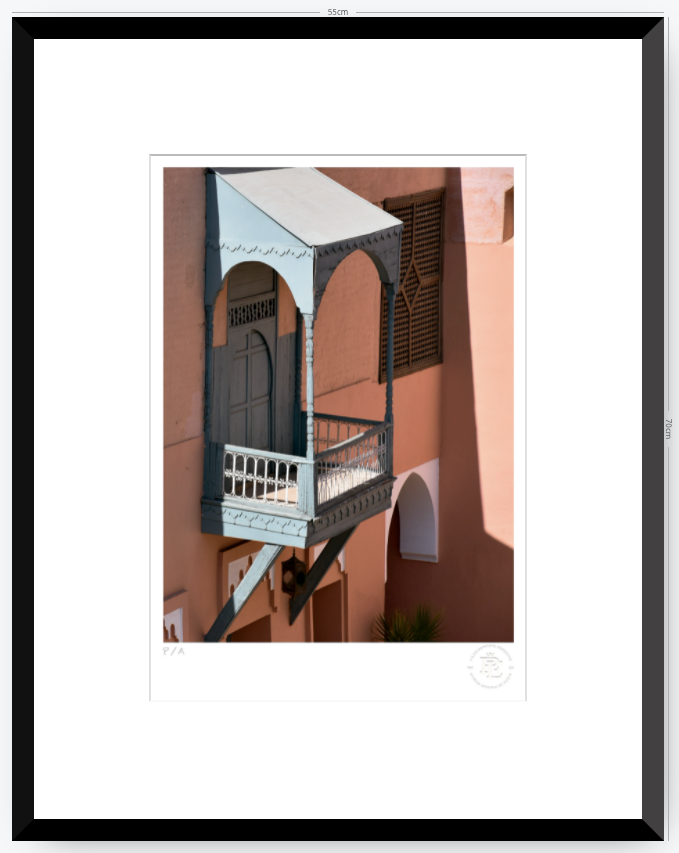 Balcón Marroquí - 33 x 48 cm