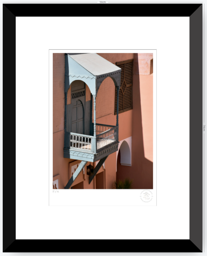 Balcón Marroquí - 33 x 48 cm