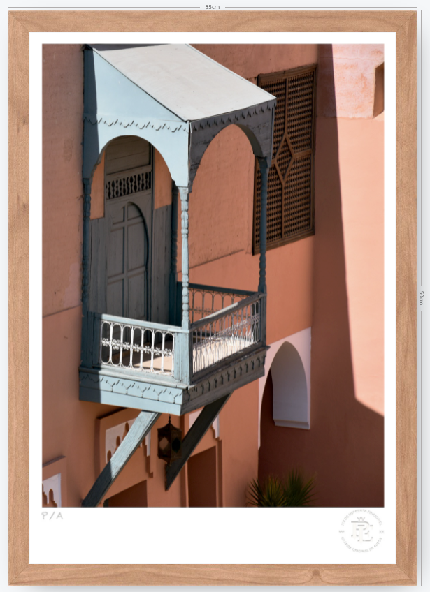 Balcón Marroquí - 33 x 48 cm
